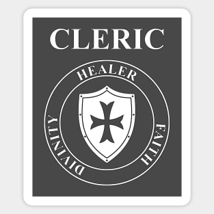 Cleric Fantasy RPG Class Healer Shield Sticker